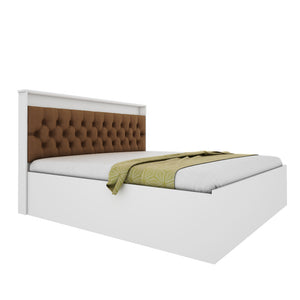Ressley King Bed - White & Brown
