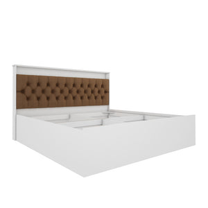 Ressley King Bed - White & Brown