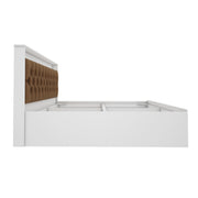 Ressley King Bed - White & Brown