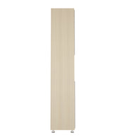 Mobley Display Bookcase | Beige Teak and Frosty White