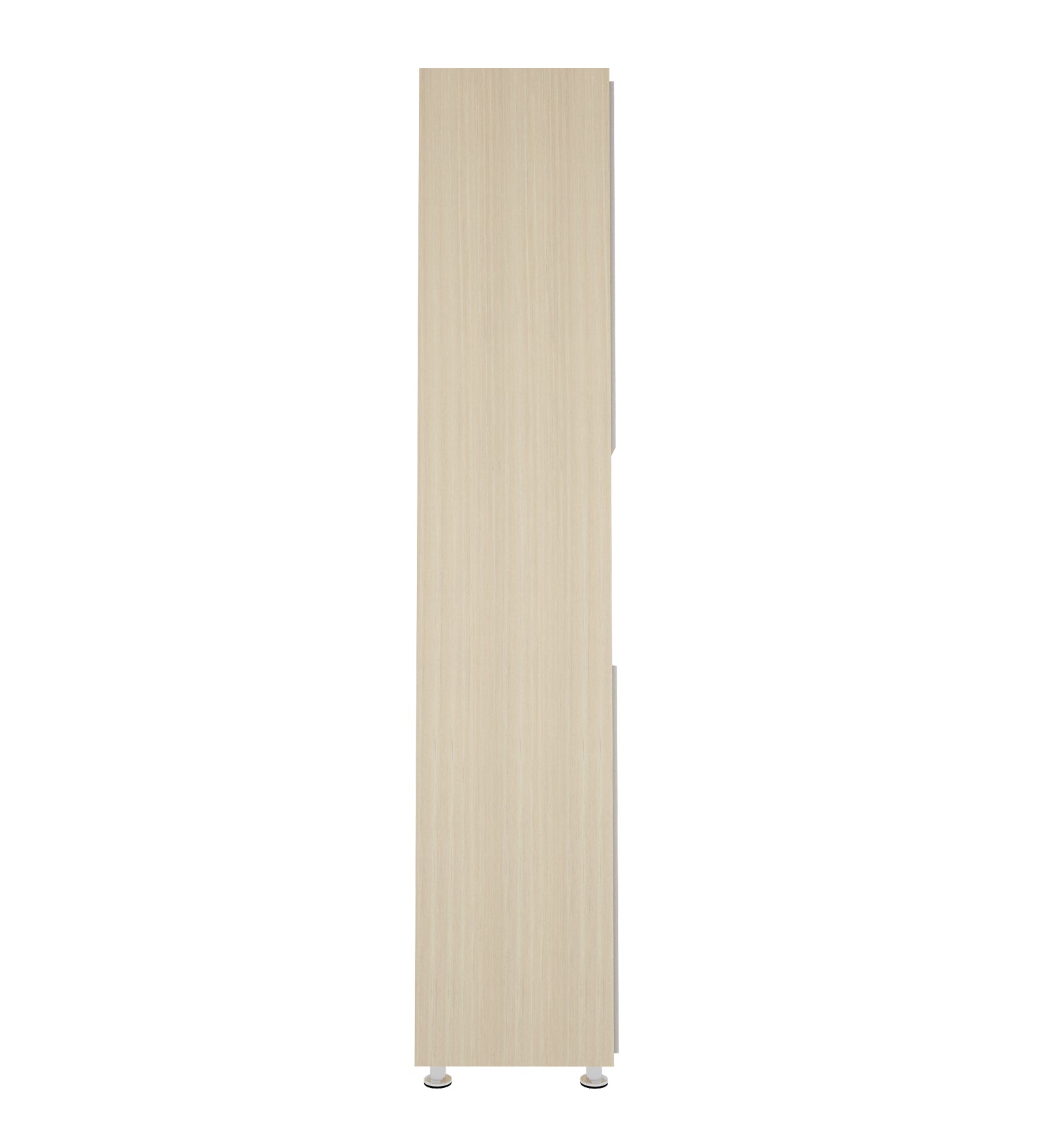 Mobley Display Bookcase | Beige Teak and Frosty White