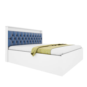 Ressley King Bed - White & Blue
