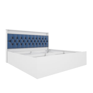 Ressley King Bed - White & Blue