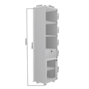 Solicitor Compact Bookshelf | Beige Teak