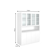 Elegant Crockery Unit | Frosty White