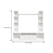 Florence TV Unit | 55 Inch TV | Frosty White