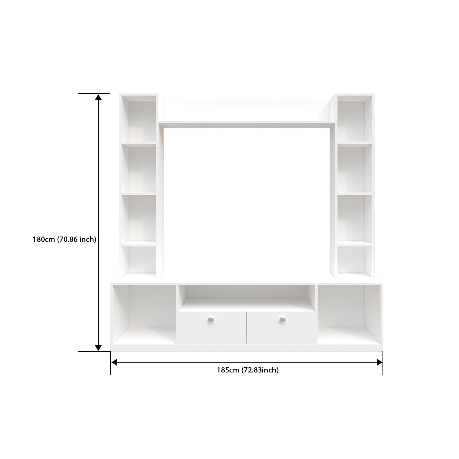 Florence TV Unit | 55 Inch TV | Frosty White