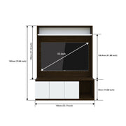 Edonia TV Unit | Wenge and Frosty White | 55 inches