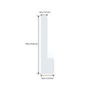 Edonia TV Unit |  Frosty White | 55 inches