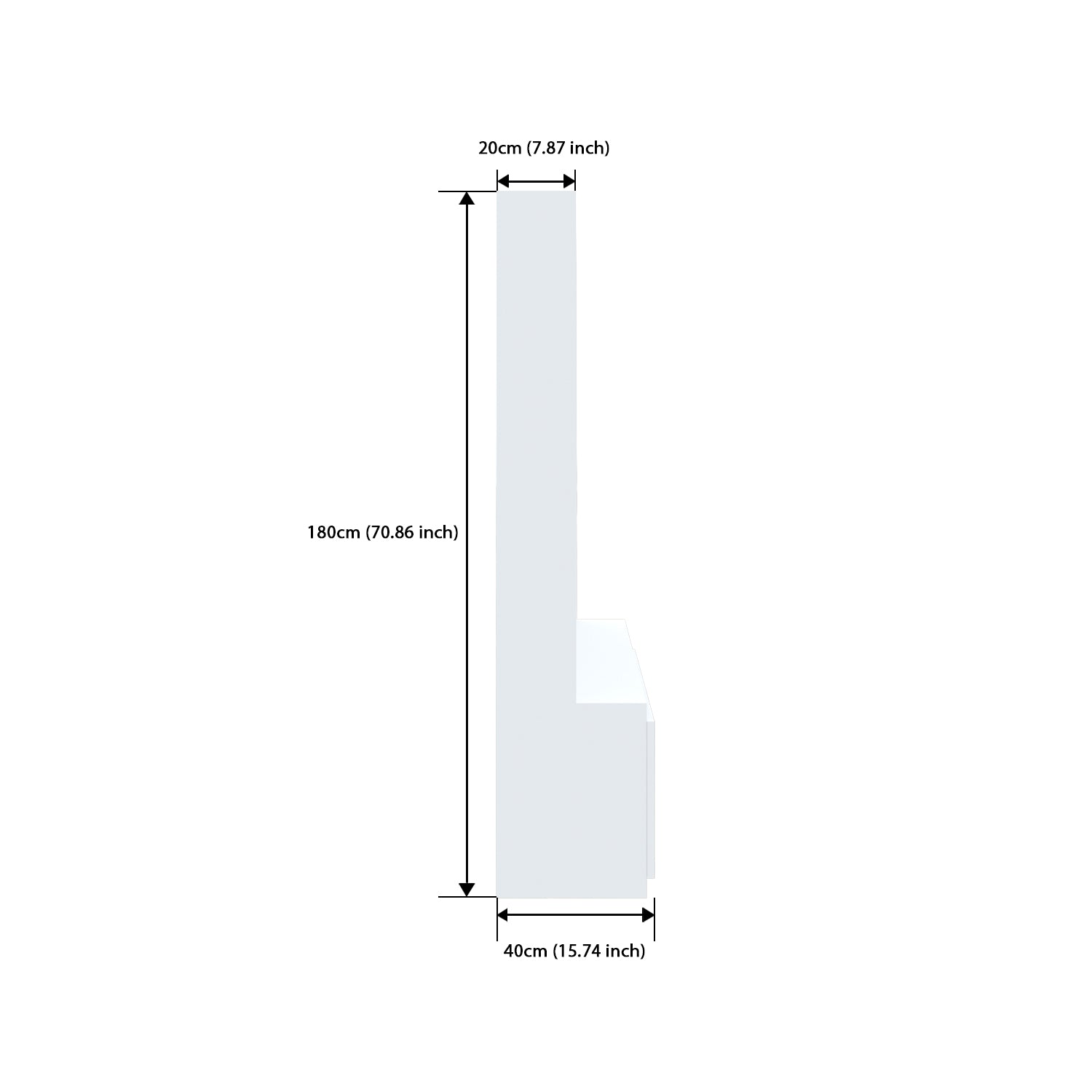 Edonia TV Unit |  Frosty White | 55 inches