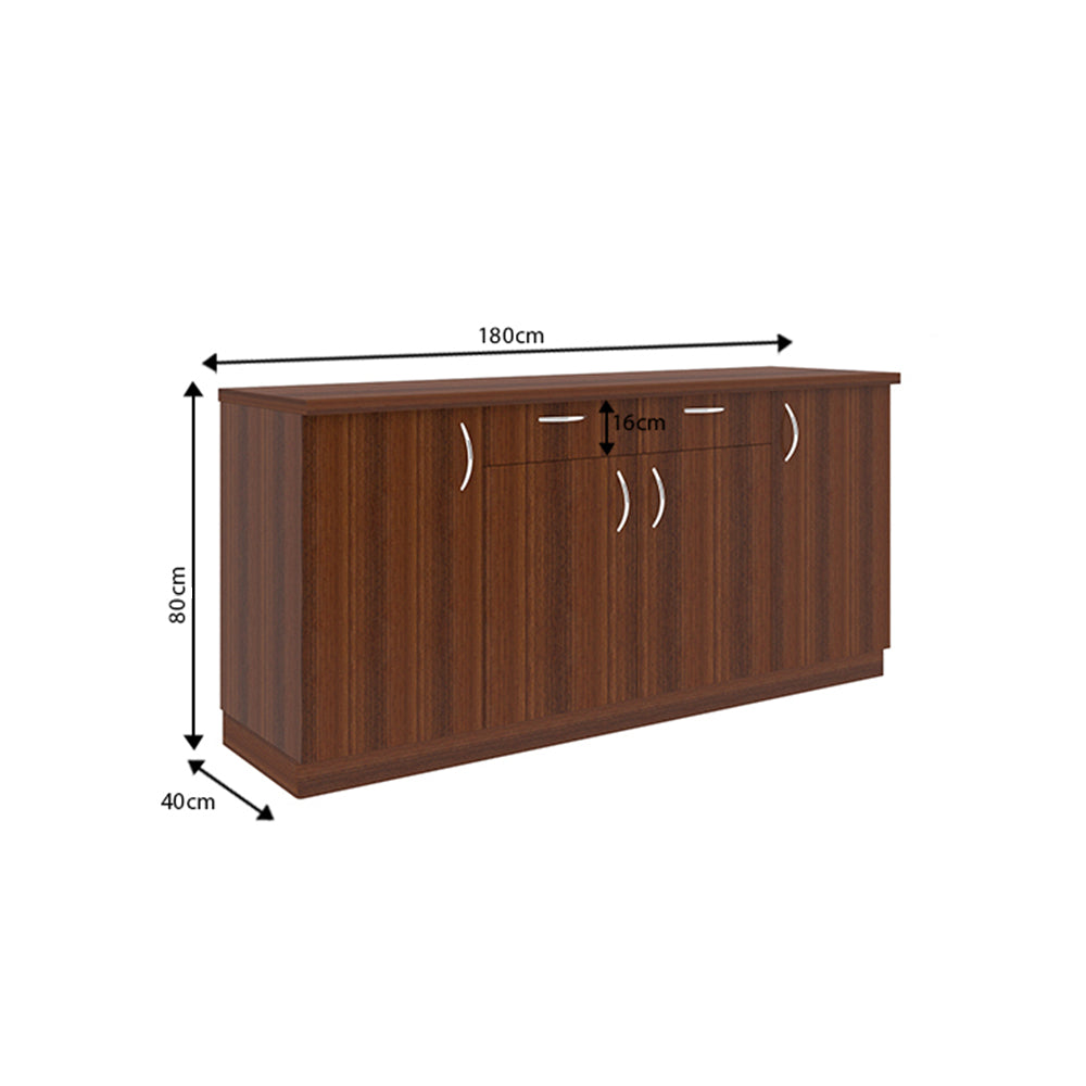 Oberon Side Crockery Unit | Large | Walnut