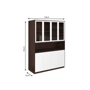 Elegant Crockery Unit | Wenge and Frosty White