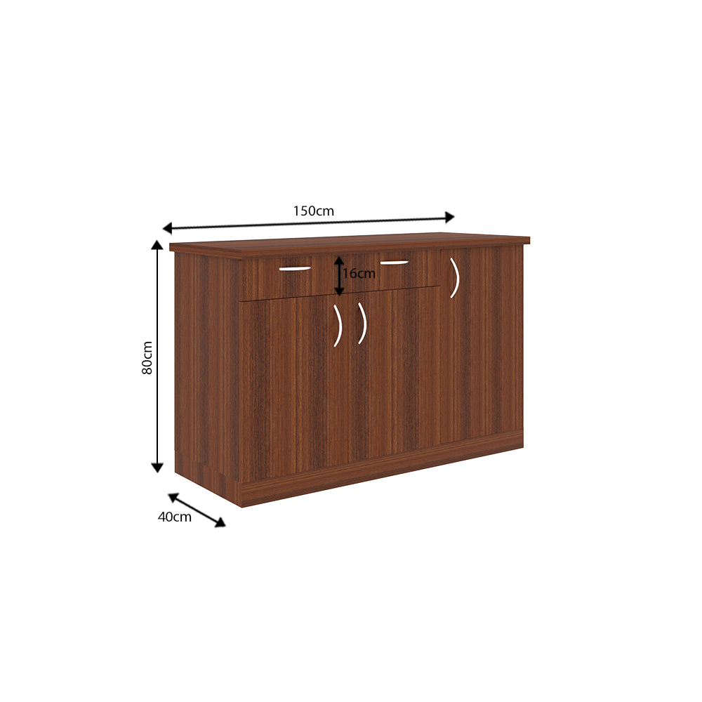 Oberon Side Crockery Unit | Walnut