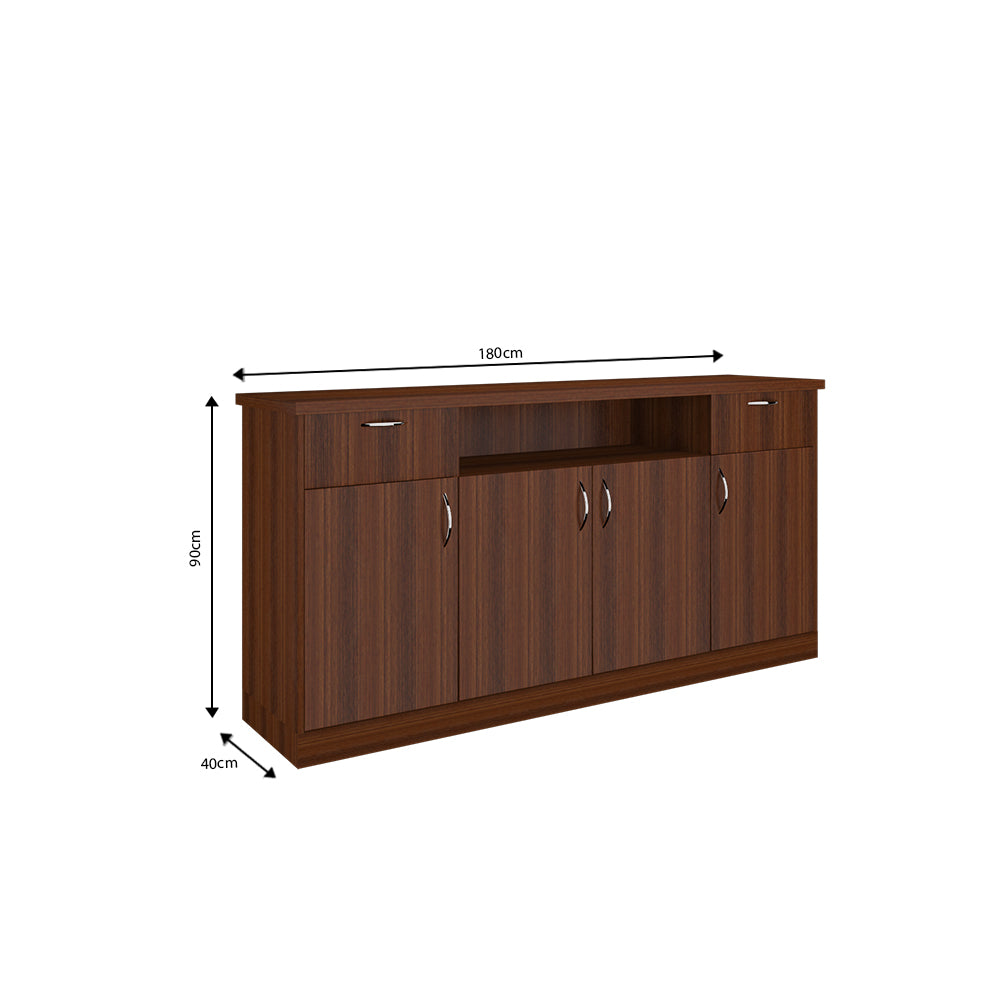 Magnus Side Crockery Unit | Large | Walnut