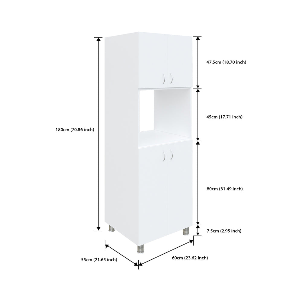 Microwave Tall Unit | Frosty White