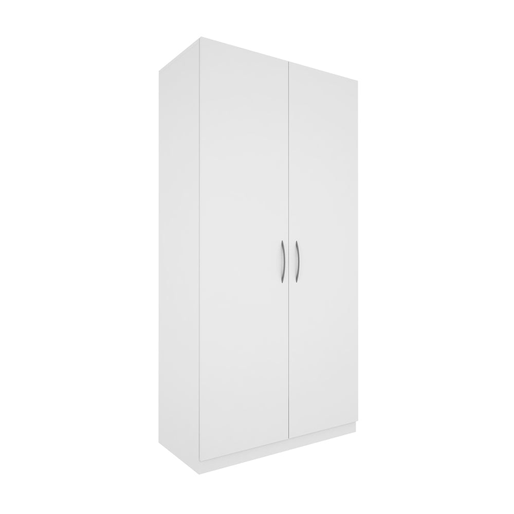 Flora 2 Door Wardrobe - Frosty White