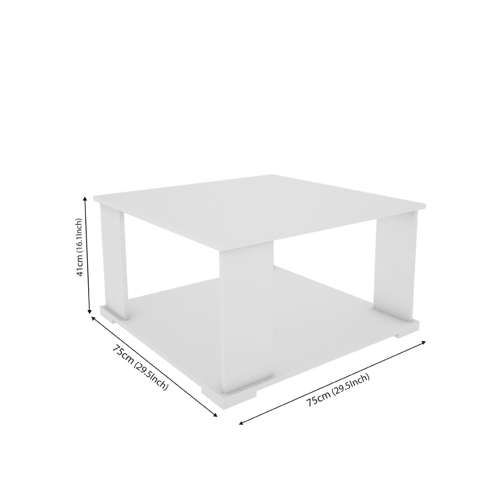 Foxtail Coffee Table - Frosty White