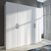 Lazel 4 Door Wardrobe - Frosty White