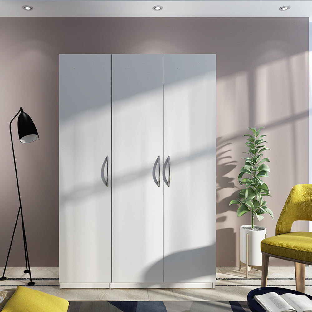Armeria 3 Door Wardrobe - White