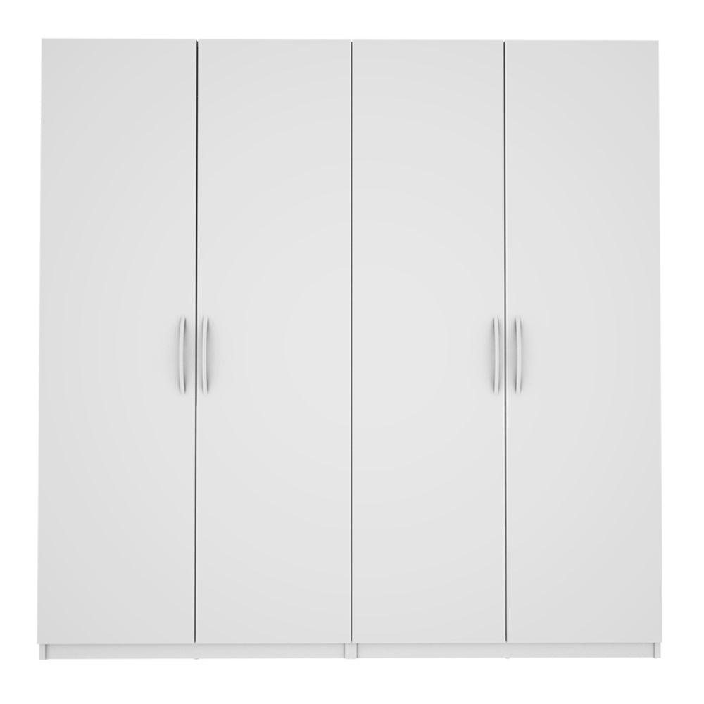 Lazel 4 Door Wardrobe - Frosty White