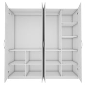 Lazel 4 Door Wardrobe - Frosty White
