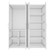 Bison 4 Door Wardrobe - White