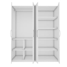 Load image into Gallery viewer, Bison 4 Door Wardrobe - White
