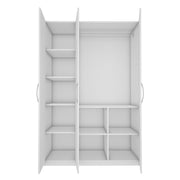 Armeria 3 Door Wardrobe - White
