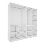 Lazel 4 Door Wardrobe - Frosty White