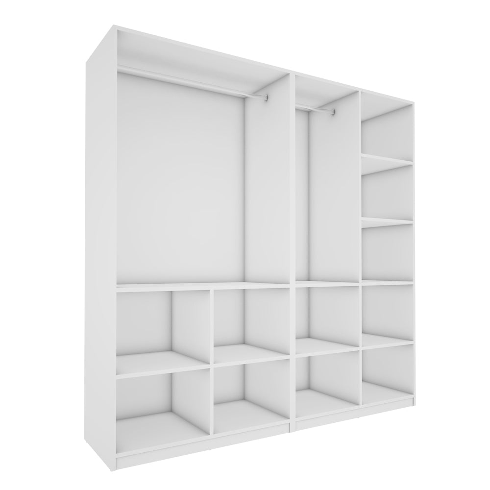 Lazel 4 Door Wardrobe - Frosty White