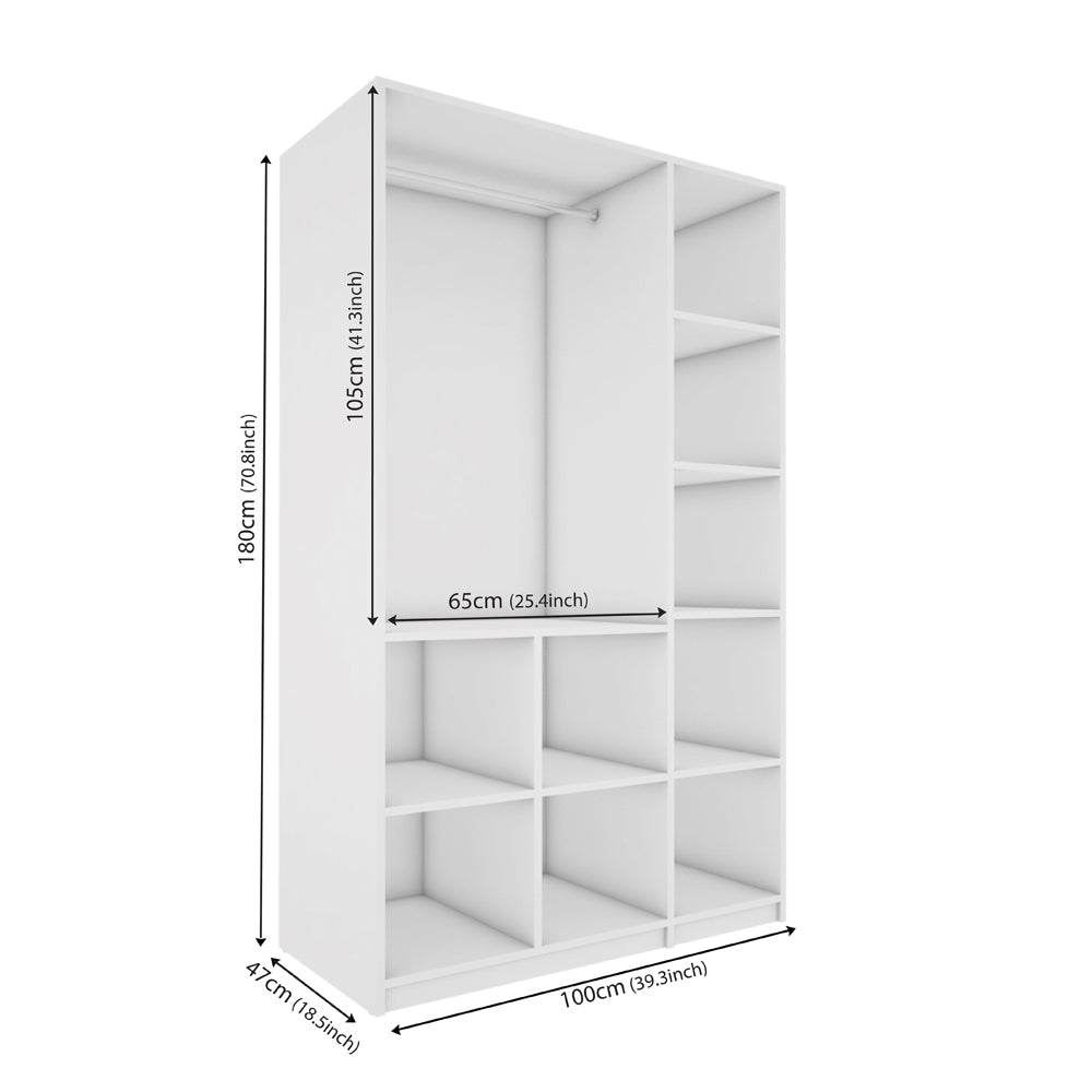 Starling 3 Door Wardrobe - Frosty White