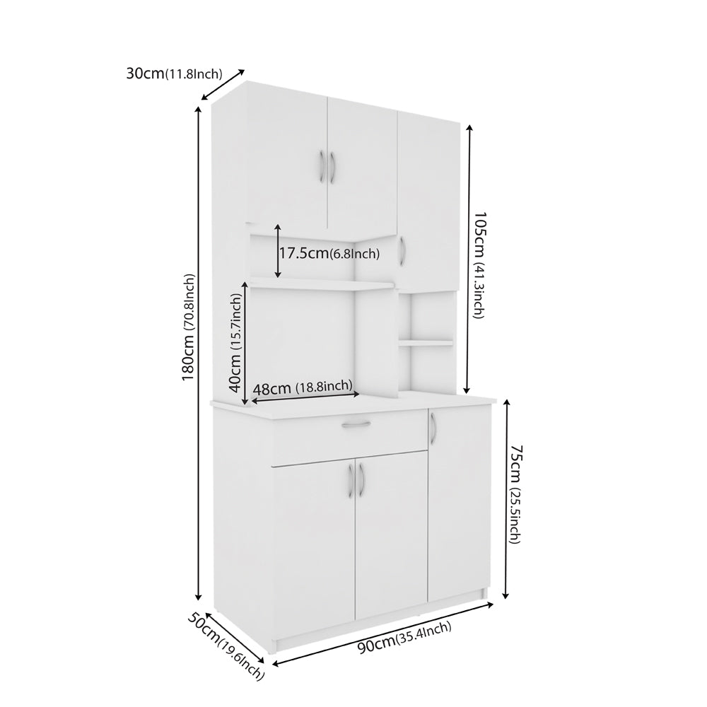Lucas Crockery Unit | Frosty White