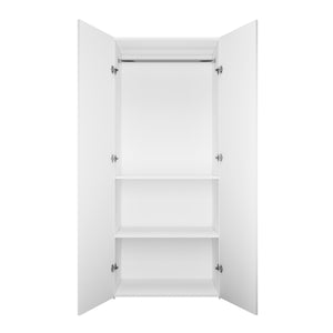 Flamingo 2 Door Wardrobe - Frosty White
