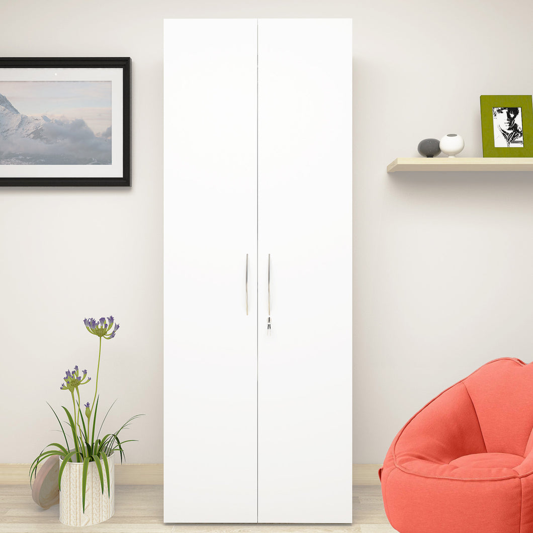 Flamingo 2 Door Wardrobe - Frosty White