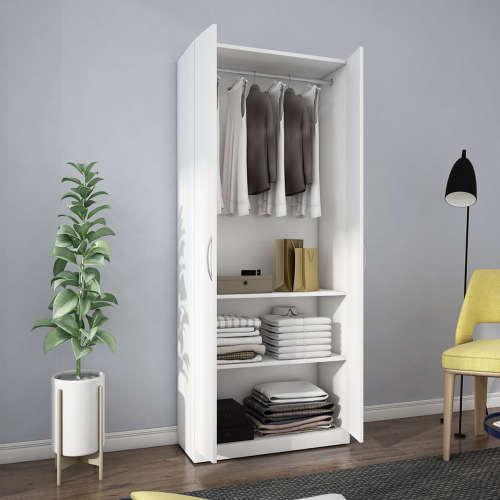 Eliza Two Door Wardrobe | Frosty White