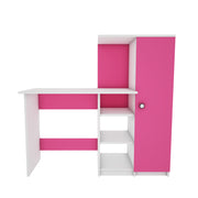 Marvel Home Office Table | Pink and Frosty White