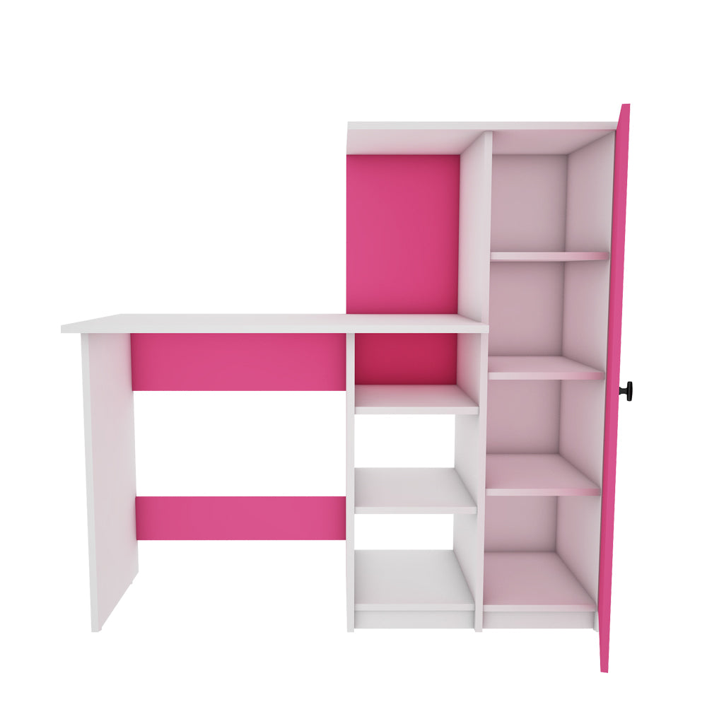 Marvel Home Office Table | Pink and Frosty White