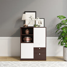 Load image into Gallery viewer, Grizwald Chest of drawers - Wenge &amp; Frosty White
