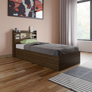 Zencozy Single Bed - Wenge & Beige