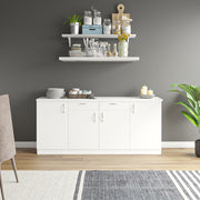Oberon Side Crockery Unit | Large | Frosty White