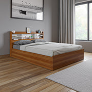 Zencozy Queen Bed - Walnut & White
