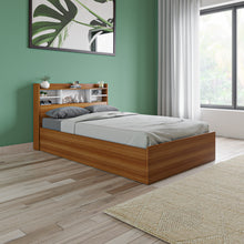 Load image into Gallery viewer, Zencozy Single Large Bed - Walnut &amp; Frosty White
