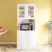 Modish Two Door Crockery Unit | Frosty White