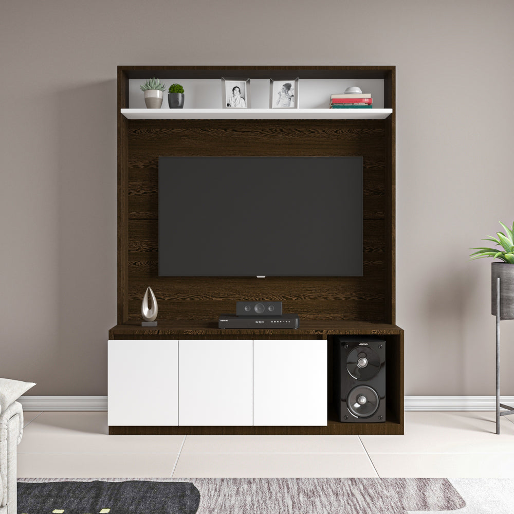 Edonia TV Unit | Wenge and Frosty White | 55 inches