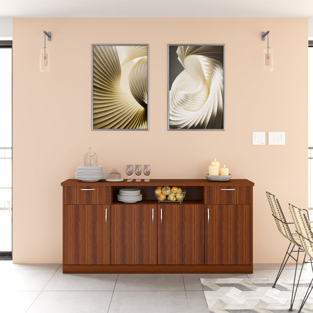 Magnus Side Crockery Unit | Large | Walnut