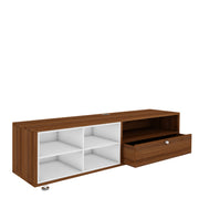 Imperial TV Unit | 65 Inch TV | Walnut and Frosty White