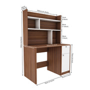 Neruda Study Table | Walnut and Frosty White