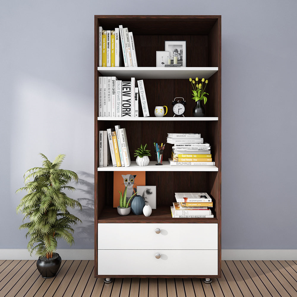 Lasker Bookcase | Wenge and Frosty White