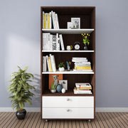 Lasker Bookcase | Wenge and Frosty White