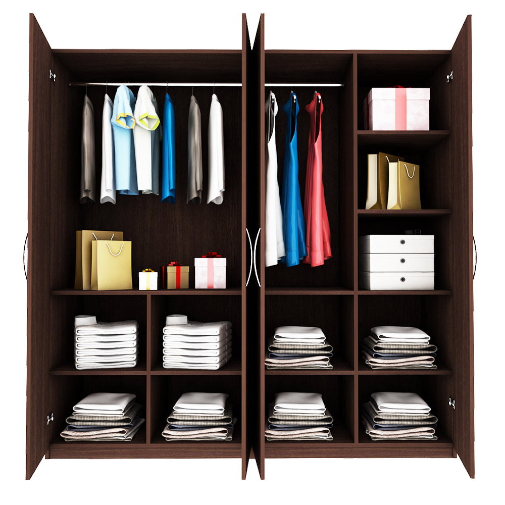 Lazel 4 Door Wardrobe - Wenge